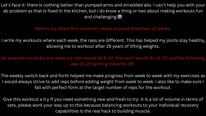 arm workouts for men