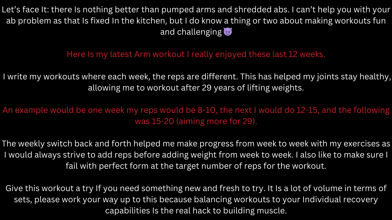 arm workouts for men