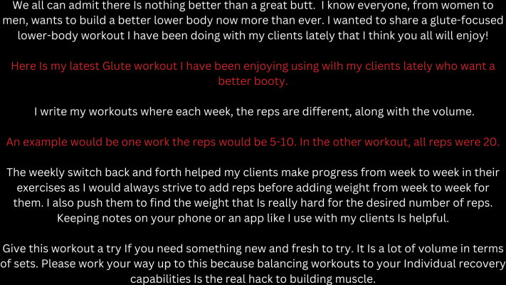 glute workouts