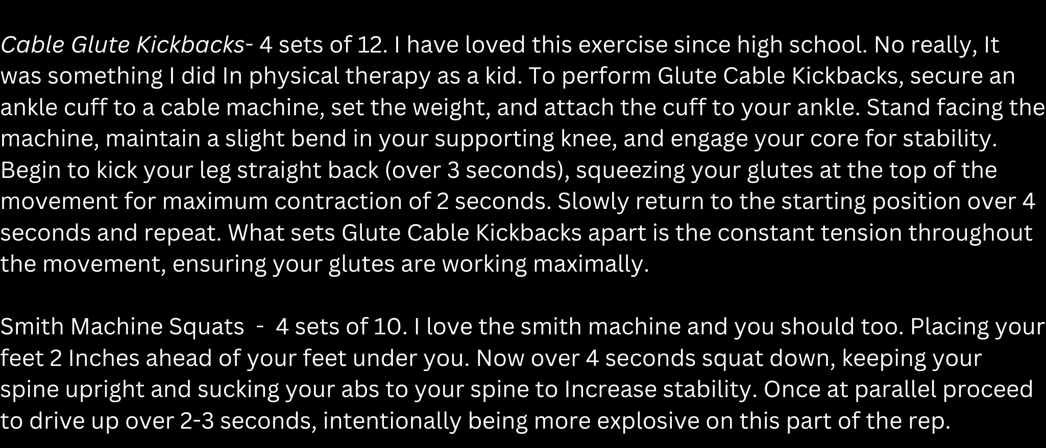 glute workouts